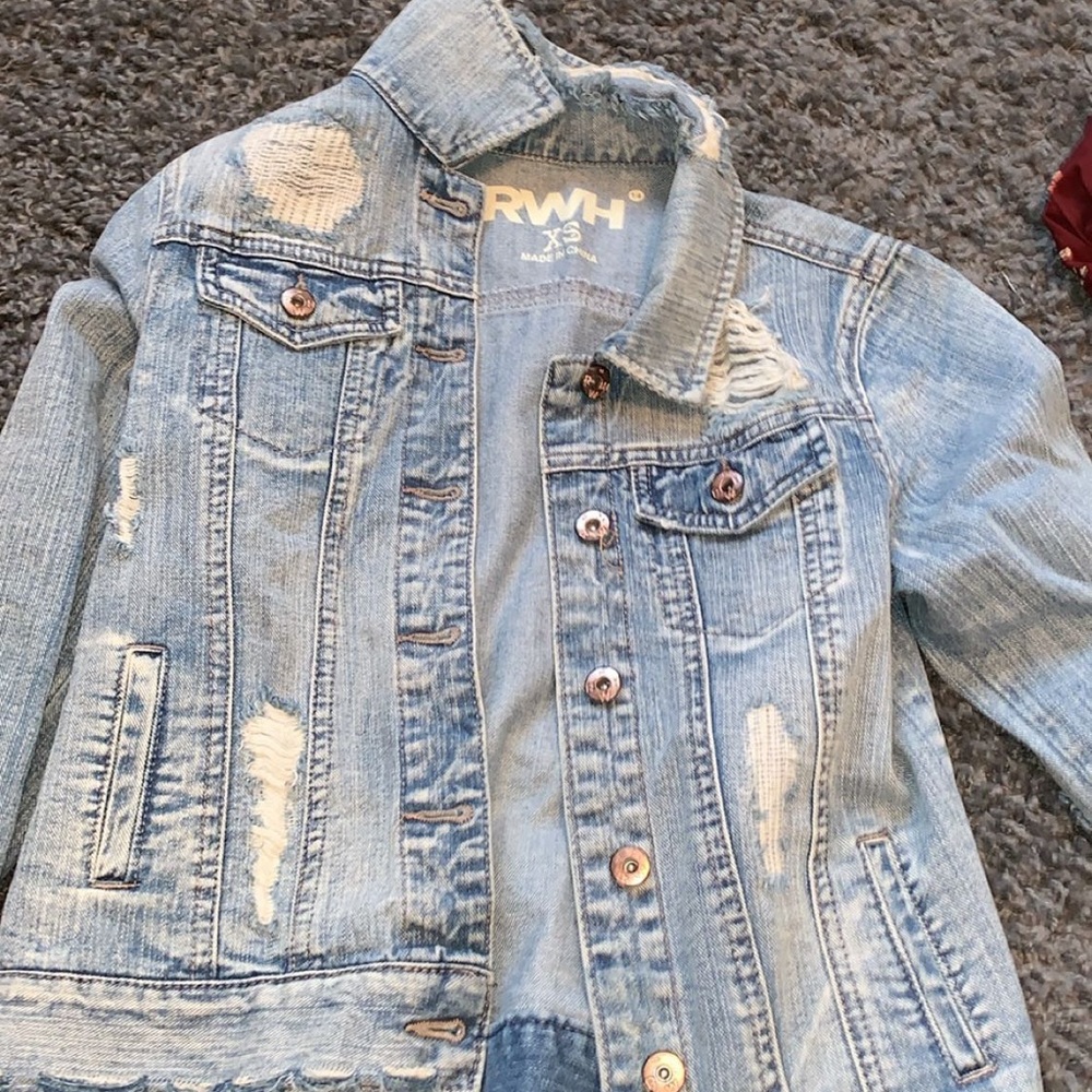 RWH Distressed Jean Jacket